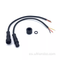 IP67 Cable de conector de extensión espiral masculina a femenina